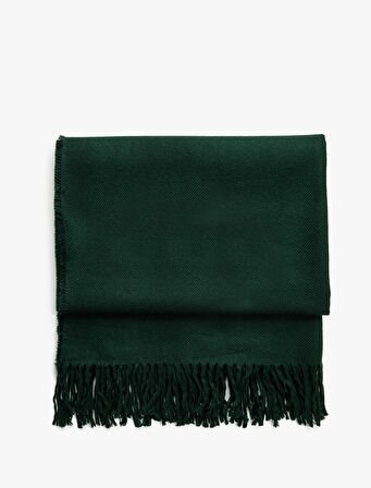 Basic Şal Püskül Detaylı Dokulu