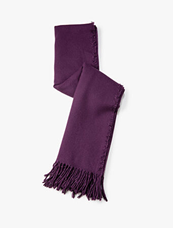 Basic Şal Püskül Detaylı Dokulu