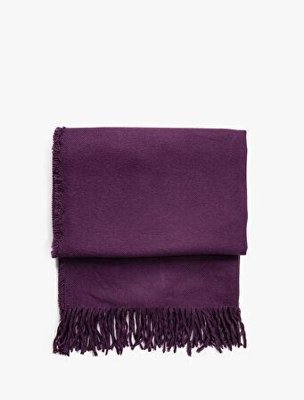 Basic Şal Püskül Detaylı Dokulu