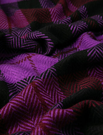 Triko Şal Püsküllü Yumuşak Dokulu