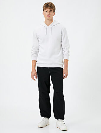 Paraşüt Pantolon Cep Detaylı Beli Lastikli Stoperli