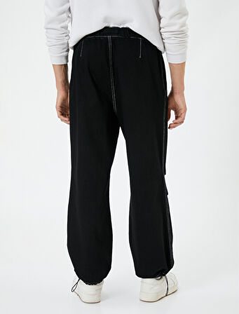 Paraşüt Pantolon Cep Detaylı Beli Lastikli Stoperli