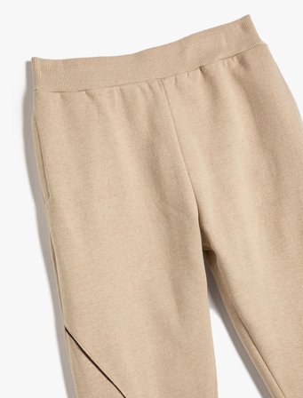 Basic Jogger Eşofman Altı Şardonlu Cepli Beli Lastikli 