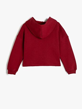 4WKG10489AK Koton Kız Çocuk Sweat BORDO