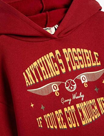 4WKG10489AK Koton Kız Çocuk Sweat BORDO