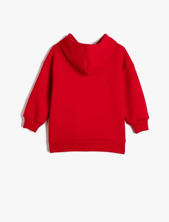 Sylvester Kapşonlu Sweatshirt Lisanslı Uzun Kollu Şardonlu