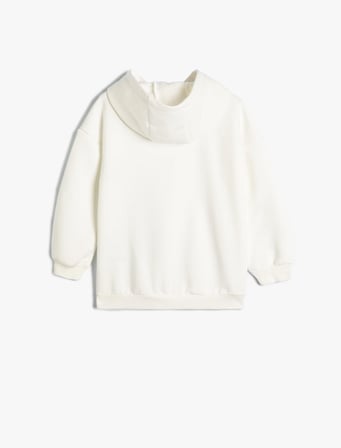 Minnie Mouse Baskılı Lisanslı Kapşonlu Sweatshirt