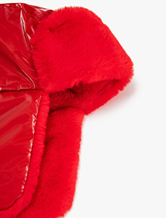 Pilot Şapka Suni Kürk Detaylı Kulak Kapaklı Su İtici