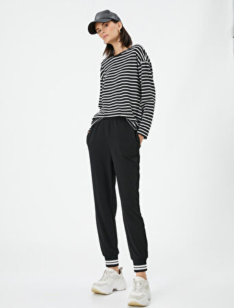 Jogger Eşofman Altı Ribanalı Cep Detaylı