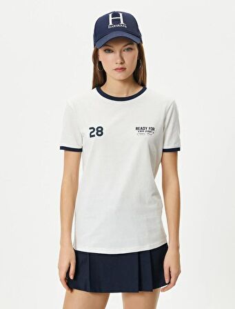 4SAL10024IK Koton Kadın T-shirt EKRU