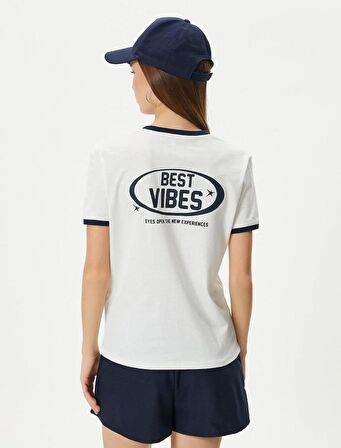 4SAL10024IK Koton Kadın T-shirt EKRU