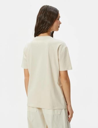 4SAL10052IK Koton Kadın T-shirt BEJ