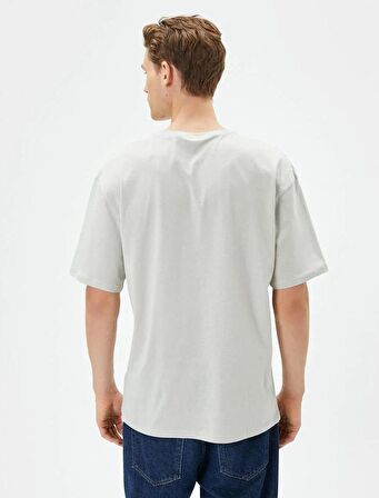 4SAM10040HK Koton Erkek T-shirt GRİ