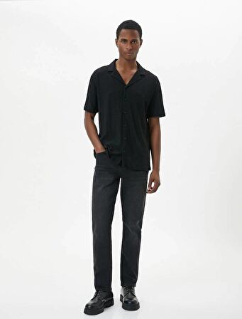 4SAM40013ND Koton BRAD Erkek Jean Pantolon SİYAH