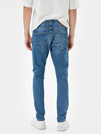 4SAM40019ND Koton Erkek Jean Pantolon PETROL
