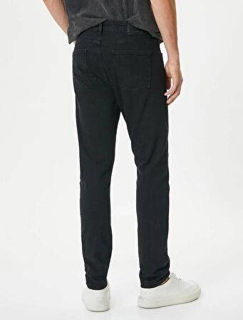 4SAM40031ND Koton Erkek Jean Pantolon SİYAH