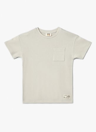 Koton Düz Gri Erkek Çocuk  T-Shirt 4SKB10071TK