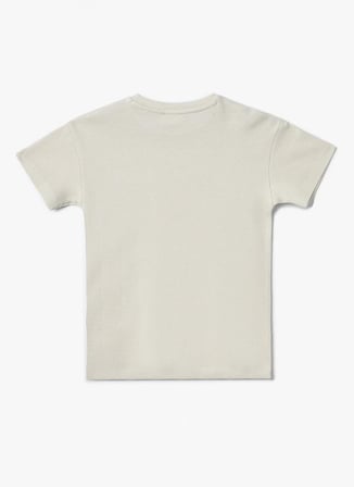 Koton Düz Gri Erkek Çocuk  T-Shirt 4SKB10071TK