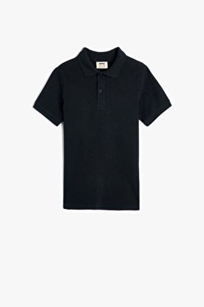 Koton Erkek Çocuk Basic Polo Yaka Tişört Kısa Kollu Pamuklu