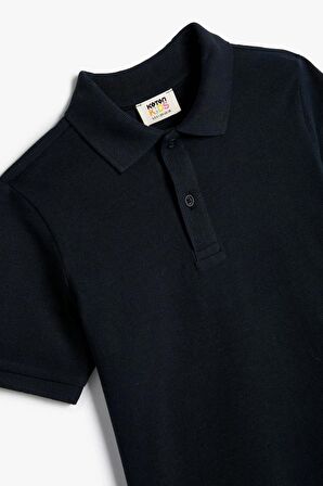 Koton Erkek Çocuk Basic Polo Yaka Tişört Kısa Kollu Pamuklu