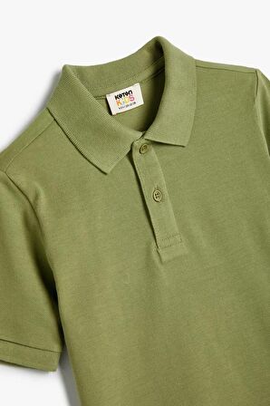 Koton Erkek Çocuk Basic Polo Yaka Tişört Kısa Kollu Pamuklu