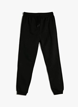 Koton Normal Paça Siyah Erkek Eşofman Altı 4SKB40018TK