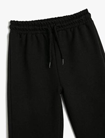 4SKG40030AK Koton Kız Çocuk Eşofman Alt SİYAH