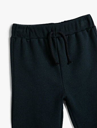 Basic Jogger Eşofman Altı Beli Bağlamalı Pamuklu