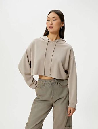 4SAK10006EK Koton Kadın Sweat BEJ