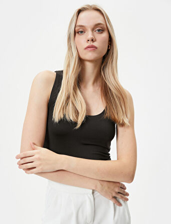 Askılı Atlet Basic U Yaka Slim Fit