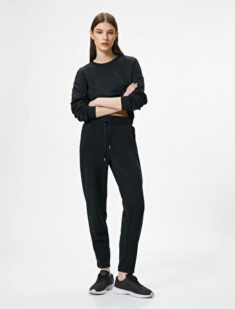 Koton Kadın  Sweat 4SAK10014NK SİYAH