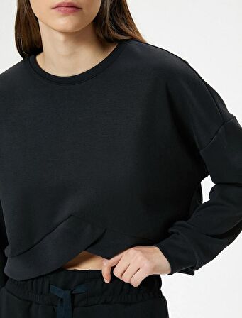 Koton Kadın  Sweat 4SAK10014NK SİYAH