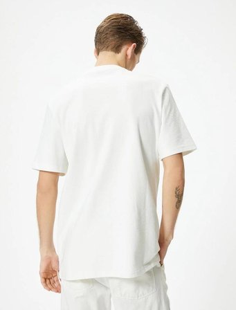Koton Erkek T-shirt 4SAM10034HK BEYAZ