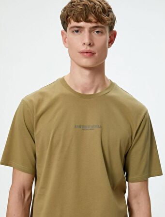 Koton Erkek T-shirt 4SAM10037HK HAKİ