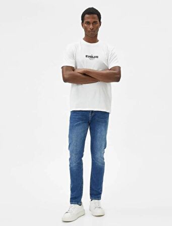 4SAM40011ND Koton Erkek Jean Pantolon KOYU İNDİGO