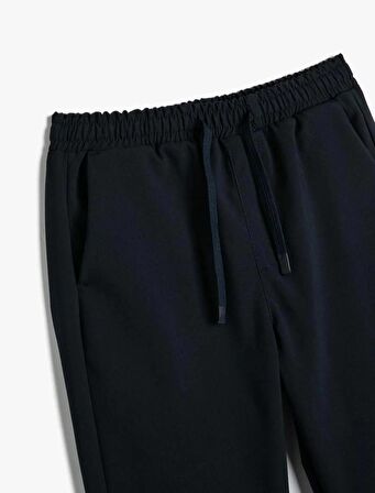 4SAM40015HW Koton Erkek Kanvas Pantolon LACİVERT