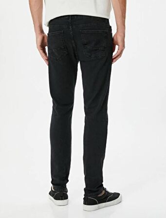4SAM40034ND Koton Erkek Jean Pantolon SİYAH