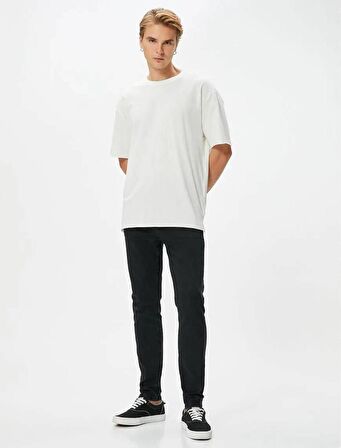 4SAM40034ND Koton Erkek Jean Pantolon SİYAH