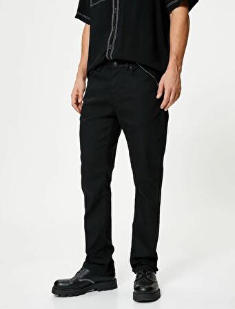4SAM40045ND Koton Erkek Jean Pantolon SİYAH