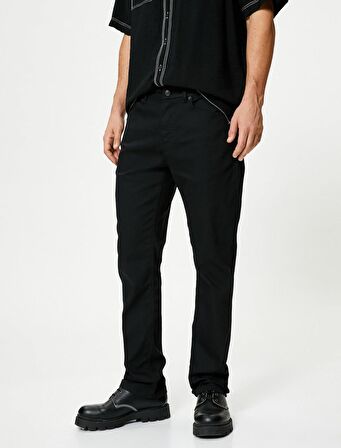 4SAM40045ND Koton Erkek Jean Pantolon SİYAH