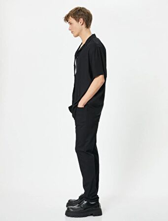 4SAM40051ND Koton BRAD Erkek Jean Pantolon SİYAH