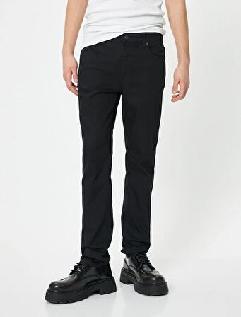 4SAM40051ND Koton BRAD Erkek Jean Pantolon SİYAH
