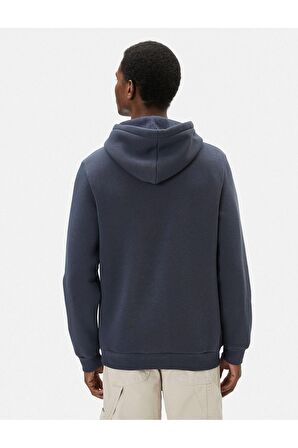 Basic Kapşonlu Sweatshirt Uzun Kollu Ribanalı