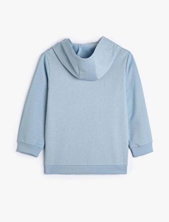 4SKB10008TK Koton Erkek Çocuk Sweat MAVİ