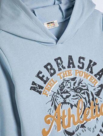 4SKB10008TK Koton Erkek Çocuk Sweat MAVİ