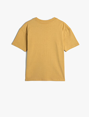 Basic Tişört Kısa Kollu Bisiklet Yaka Pamuklu