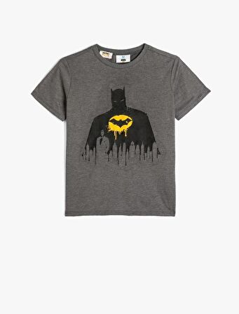 4SKB10088TK Koton Erkek Çocuk T-shirt ANTRASİT