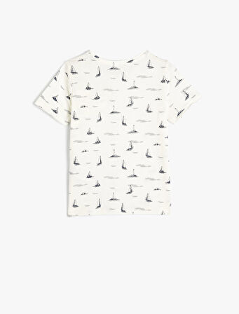 Basic Polo Yaka Tişört Yarım Fermuarlı Kısa Kollu Pamuklu