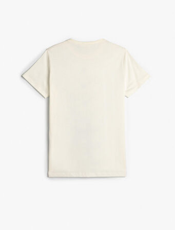 Tişört Kısa Kollu Bisiklet Yaka Oyun Temalı Slogan Baskı Detaylı Pamuklu 