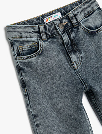 Dar Paça Kot Pantolon - Skinny Jean